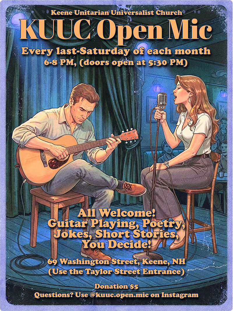Join us for our monthly Open Mic at KUUC! The last Saturday of every month at 6 PM.